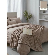Yünteks Aslan Bubble Desen / Mevsimlik / Hafif / Lüx / Modern / Çift Kişilik Battaniye
