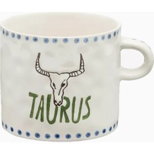 Anna + Nina Taurus Boğa Burcu El Boyaması Seramik Kupa 500 ml