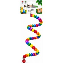 Bird Wooden Toys Birdwoodentoys Helezon Renkli Boncuklu Kuş Oyuncağı – Muhabbet Kuşu ve Sultan Papağanı
