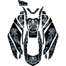 Grippatch Honda Pcx 125 (2025) ile Uyumlu 43 Parça Renkli Tank Pad Seti GC40-R1
