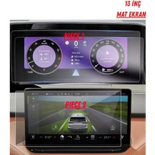 Uniqanatolia Skoda Kodiaq 2025-2026 Hayalet Ekran ve Multimedya Uyumlu Set Mat Ekran Koruyucu