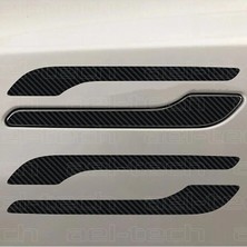 ael-tech Tesla Model Y Kapı Kolu uyumlu 5D Karbon Görünüm Tpu  Koruyucu 4lü Set 2025