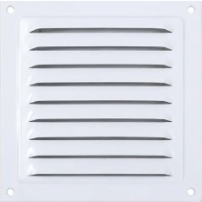Beyaz Sabit Kanat Metal Menfez 250X250 (Beyaz)