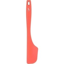 Lurch - Platin Silikon Hamur Kazıyıcı 28 cm Somon - Yanmaz, Yapışmaz, Bükülmez, Çizmez, Tat ve Koku Bırakmaz - 240066