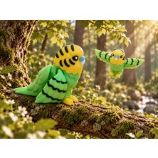 WOBBI MAX Muhabbet Kuşu Hareketli Oyuncak – 1 Adet – 10 cm 3D Baskı