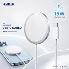 Essager Sunix 15W Hızlı Magsafe Manyetik Kablosuz Şarj Cihazı CE/FC/ROHS Lisanslı Orjinal Ürün