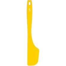 Lurch - Platin Silikon Hamur Kazıyıcı 28 cm Sarı - Yanmaz, Yapışmaz, Bükülmez, Çizmez, Tat ve Koku Bırakmaz - 240046