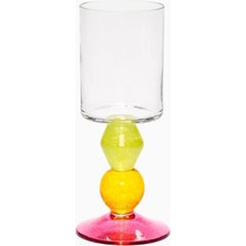 Gather Glass Miami Parlak Renkli El Yapımı Şarap Kadehi