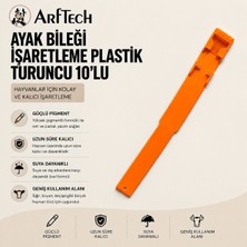 Kerbl Ayak Bileği Işaretleme Plastik Turuncu 10'lu