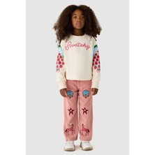 Swatsky Kız Çocuk Ekru Sweatshirt