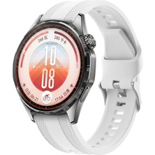 MMP Shop Huawei Watch Gt7 / Gt7 Pro / Gt6 / Gt6 Pro / Gt5 / Gt5 Pro / Gt4 46MM Uyumlu Lansman Şeritli Spor Yumuşak Silikon Kordon