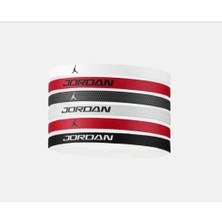 Nike Jordan Elastic Sport Headbands 6 Pk Printed 2.0 White Gym Red 6lı Unisex Saç Bandı J.101.6033.117.OS