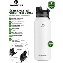 Rockbros Paslanmaz Çelik Termos Sporcu Matarası 1000 ml