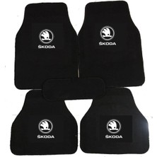 Fabia Logolu Siyah Halıfleks Paspas Seti