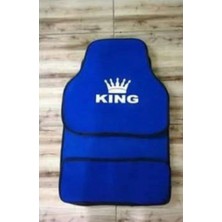 Fabia King Mavi Halıfleks 5 Parça Paspas Seti