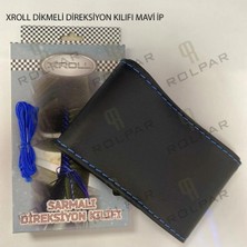 Xroll Dikmeli Direksiyon Kılıfı Mavi Ip