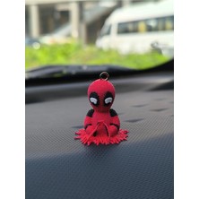 Deadpool Araba Süsü 3D Mini Boyutta - Dikiz Ayna Torpido Süsü