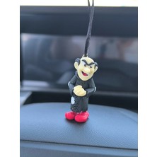 Gargamel Şirinler 3D Mini Boy Araba Süsü - Dikiz Ayna Süsü Torpido Süsü