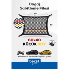 Beksit DRIVE- Mercedes-Audi-Opel Model Özel Renkli Tasarım Bagaj Sabitleme Filesi (40x60 cm) (Almanya)