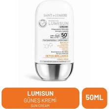 SAINT de LUMIERE Lumısun Detox Brilliance Güneş Kremi 50 ml SPF 50+ Tüm Cilt Tipleri İçin Onarıcı Krem
