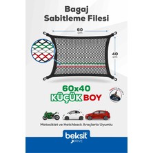Beksit DRIVE- Fiat, Alfa Romeo, Maserati Model Özel Renkli Tasarım Bagaj Sabitleme Filesi (40x60 cm) (İtalya)
