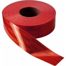 2 Metre Şerit Bant - Şerit Reflektör - Yansıtıcı Bant - Dorse Reflektörü - E Belgeli - Kırmızı