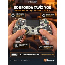 Dexxony Pro Gamer Ps4 Oyun Kolu Kablolu & Kablosuz Bluetoothlu Bilgisayar Uyumlu Kol Gamepad Joystick