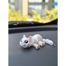 Kedi 3D Araba Dikiz Ayna Süsü - Torpido Süsü