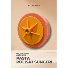 Turuncu Orta Sert Polisaj Pasta Süngeri