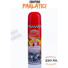 Parfümlü Torpido Parlatıcı Oto Silikonlu Sprey 220 ml Mango Araç Içi Konsol Göğüs Parlatıcı