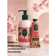 Eyüp Sabri Tuncer Ikili Japon Kiraz Çiçeği Seti, Losyon 280 Ml, Krem 50 Ml, Compressed Face Towel Hediye