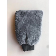 Oto & Ev Yıkama ve Cila Eldiveni Mikrofiber Araç Yıkama Eldiveni Gri Renk