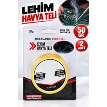 Alıç Lehim Havya Teli 50 gr 1 Adet 1,2 mm 40/60 Kalay Kurşun Alaşımlı Elektronik Devre Lehimleme Teli