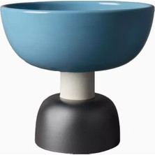 Bitossi Home Alzata Turchese Dekoratif Seramik Kase 24 cm