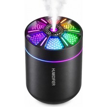 CoverZone Mini Ultrasonik Hava Nemlendirici, Rgb Gece Işıklı USB Masaüstü Buhar Makinesi, 180 ml Taşınabilir Ofis ve Yatak Odası Nemlendirici, FAN-533