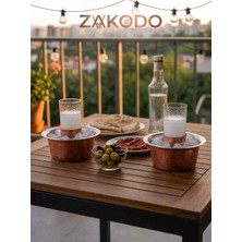 Zakodo Bakır El Dövmesi 2'li Ehlikeyf Soğutucu Bardak Haznesi Seti