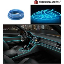 Araç Içi Neon Aydınlatma LED Göğüs Torpido Ledi Neon Ip LED Buz Mavi 2 Metre