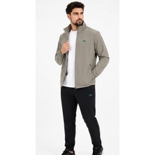 Lacoste Regular Fit Bej Mevsimlik Ince Kumaş Eşofman Takımı