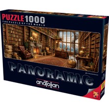 Anatolian 1000 Parçalık Puzzle - Şömineli Kütüphane 1228