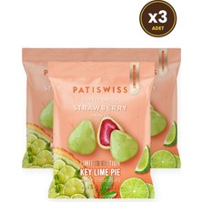 Patiswiss Beyaz Çikolatalı Misket Limonlu Çilek Draje, 50G x 3 Adet