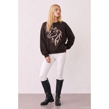 Quzu 27KSWT02924 Sweatshirt Kahve