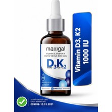 Maxigal D3K2 Vitamin D3 Ve K2 Damla Takviye Edici Gıda 20 Ml