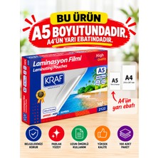 Kraf Laminasyon Filmi Parlak A5 100 Mic 100'lü (2122)