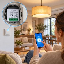 Lekoled Tek Kanal Akıllı Wifi Anahtar Rölesi Tuya & Smart Life App Uyumlu