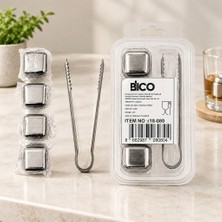 Str Store Metal Küp Buzluk 4 Küp + Maşa