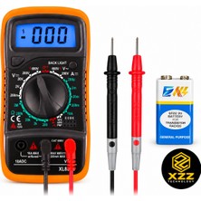 Xzz Technology XL830L Dijital Multimetre LED Ekranlı Avometre Mini Ölçü Aleti 9V Pil Hediyeli Multimetre