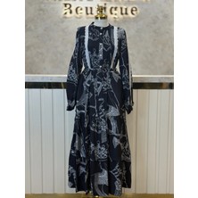 Ghisa GH-4710E4499-S Siyah Renk Elbise
