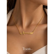 Tuan Collection Hz. Ali Zülfikar Kılıcı Kolye Gold Renk Çelik Figür Lak Kaplama Zincir