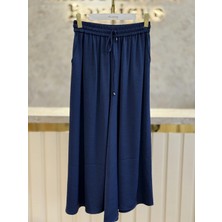 Sentez SZ-5665-L Lacivert Renk Geniş Paça Pantolon
