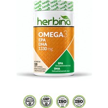 Herbina Omega 3 Balık Yağı 120 Soft Kapsül EPA DHA